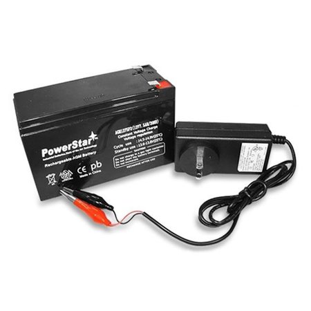 POWERSTAR PowerStar PS12-7-F120010W3 AGM Charger & Battery for 7700281 GCBK CSB GP1272 Portable PS12-7-F120010W3